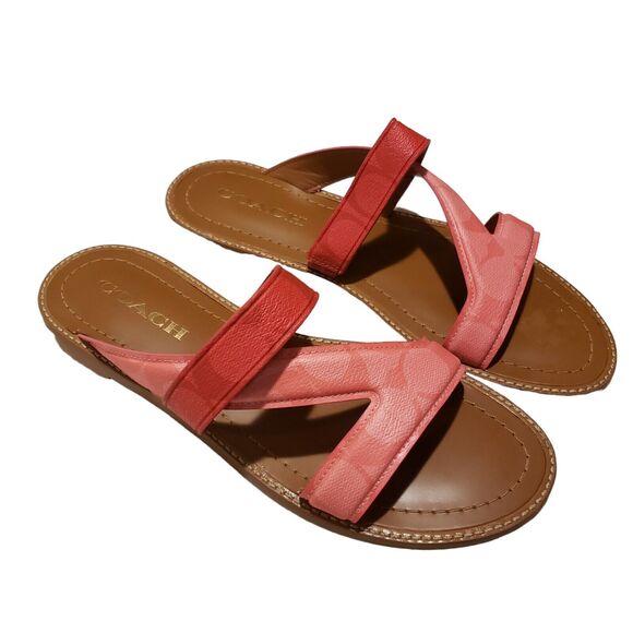 Coach Harlan Sandals for Women's size 8 pink lemonade - Picture 1 of 9